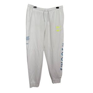 Nike Swoosh logo jogger sweatpants Sportswear Men’s XL White blue neon